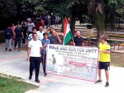 Residents Celebrate National Unity Day Noida News Times Of India
