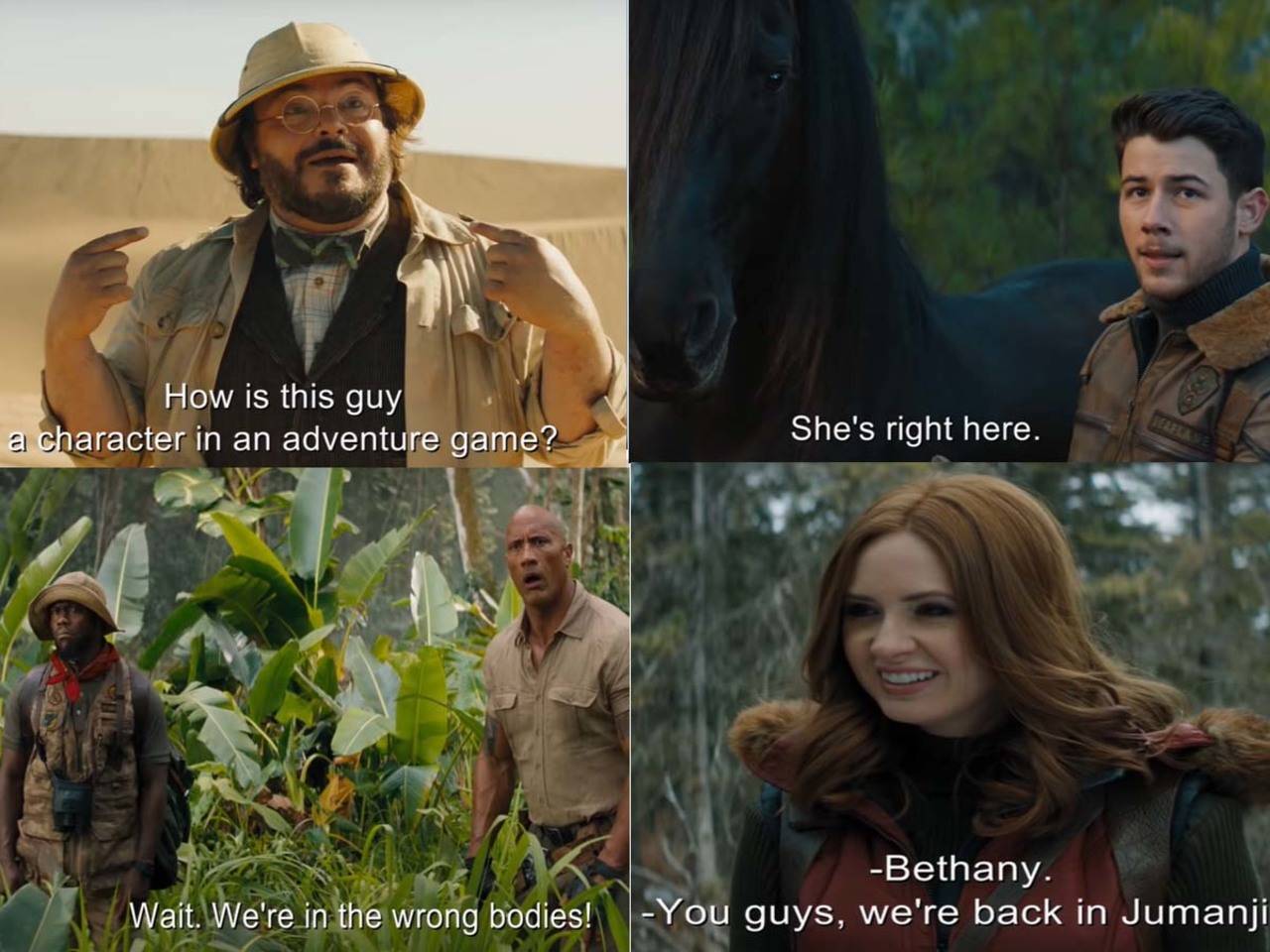 Jumanji: Jack Black is Bethany 