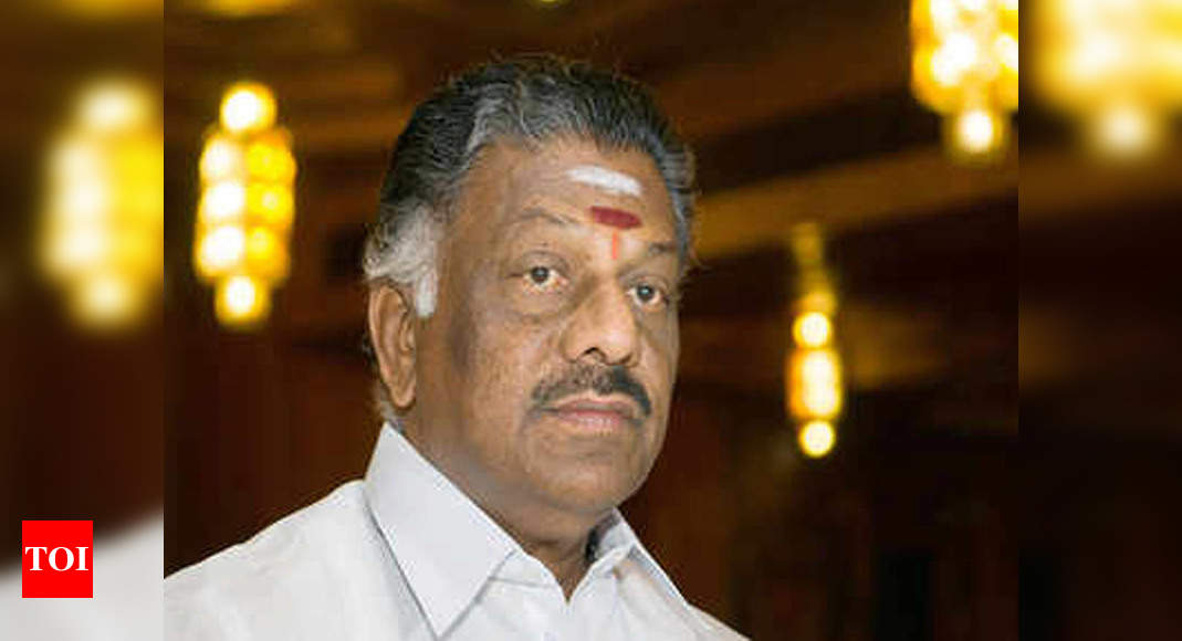 O Panneerselvam Likely To Visit US In November | Chennai News - Times ...