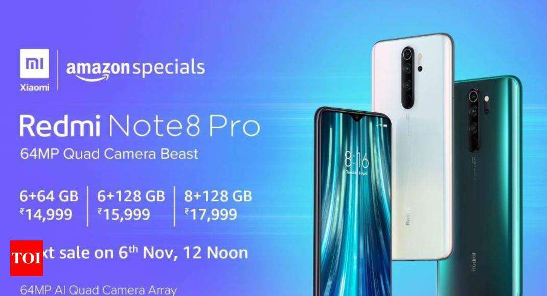 Amazon Exclusive: Redmi Note 8 Pro To Go On Sale On Nov 6; Specs & Price In  India - Times Of India