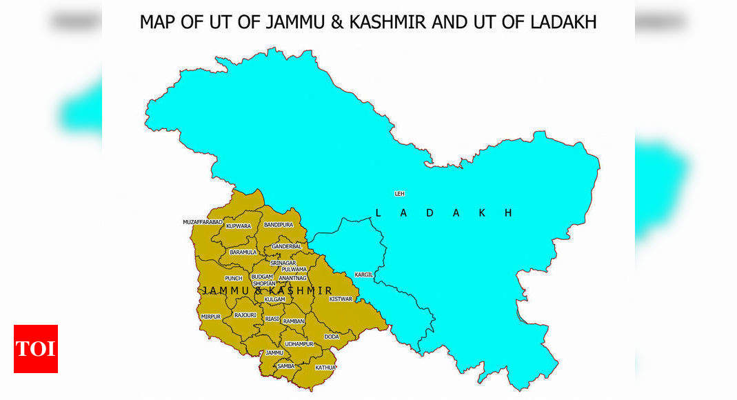 Pok Map In India Pok In Ut Of Jammu And Kashmir, Gilgit-Baltistan In Ladakh In Fresh Map Of  India | India News - Times Of India