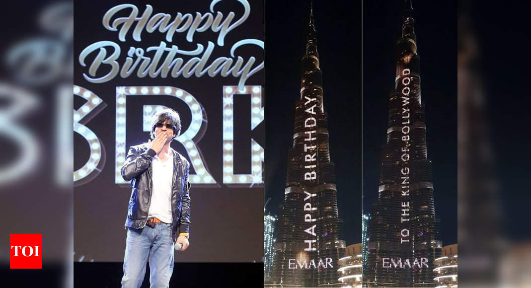 Watch Video: Special Birthday Message For Shah Rukh Khan Lights Up Burj ...