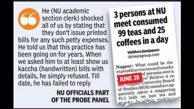 NU tea, coffee scam: Clerk can’t justify Rs1.5L expenses