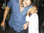 Ajay Devgn & son Yug Devgn pictures