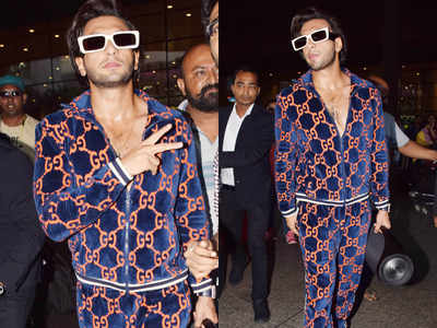 You can buy two wedding lehengas for the cost of Ranveer Singh's airport tracksuit
