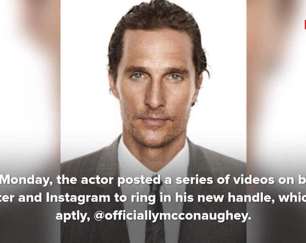 
Matthew McConaughey joins Instagram in a very Matthew McConaughey way
