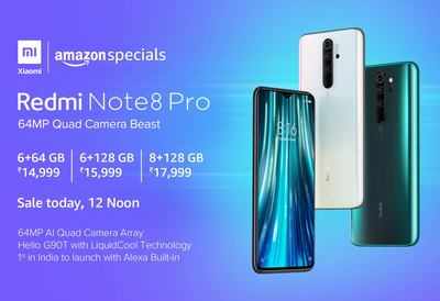 Redmi Note 8 Pro goes on sale via Amazon; Checkout features and price in India