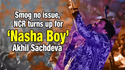Smog no issue, NCR turns up for 'Nasha Boy' Akhil Sachdeva