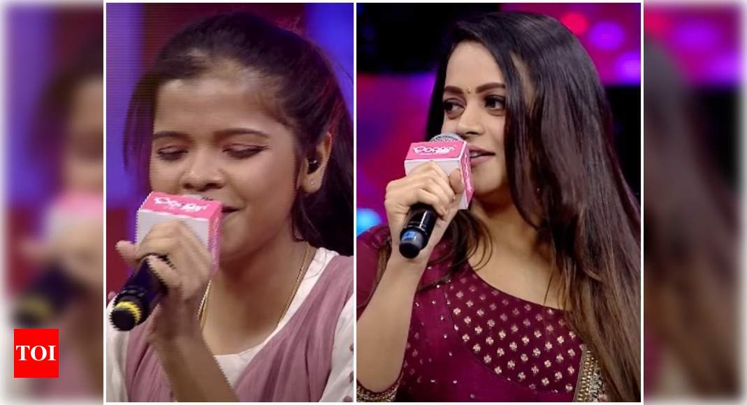 Bhavana Sa Re Ga Ma Pa Keralam Actress Bhavana Turns Emotional Meeting Contestant Punnya Times Of India