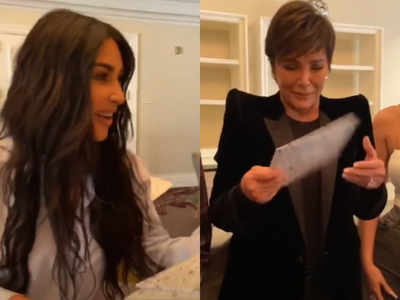 Kim Kardashian surprises mom Kris Jenner by renting their childhood house on her birthday; the latter gets teary-eyed