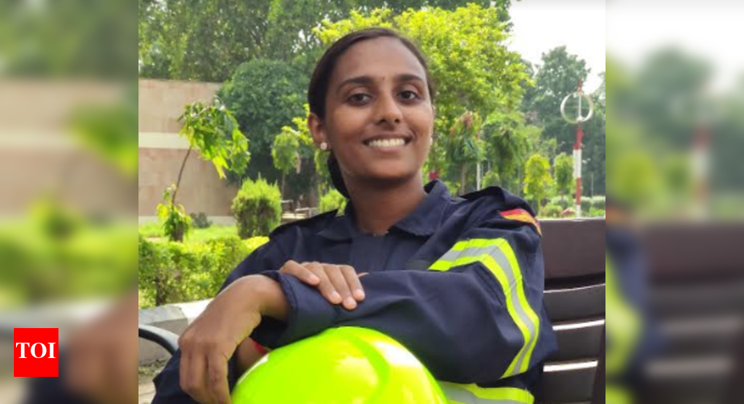 Chennai airport gets its first woman firefighter | Chennai News - Times ...