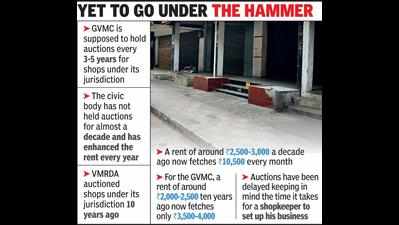 No shop auctioned in 10 years, GVMC loses out on revenue