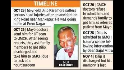 Man loses memory, kin allege delay in treatment by government hospitals
