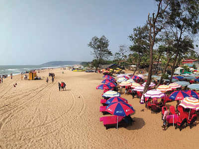 Without Shacks North Goa Beaches Overrun With Deck Beds Tables