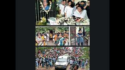 West Bengal: Friends and admirers send Nabaneeta Dev Sen on ‘subha yatra’