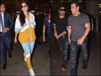 PHOTOS: Salman Khan and Katrina Kaif papped at the airport as they return to the bay from Dubai