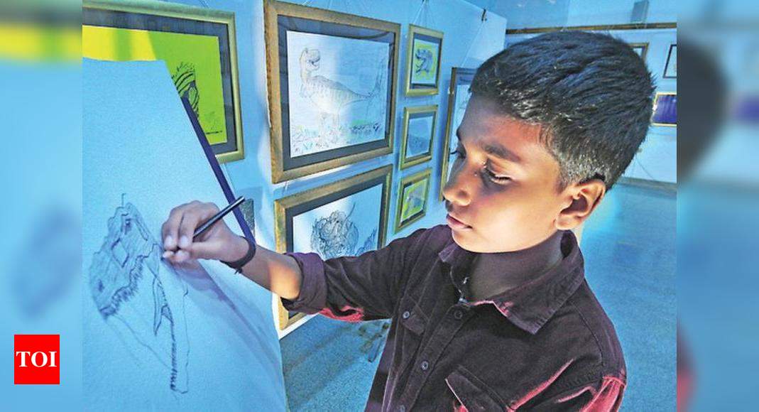 Kerala This 10 Year Old Boy Did 30 000 Sketches In 7 Years Thiruvananthapuram News Times Of India