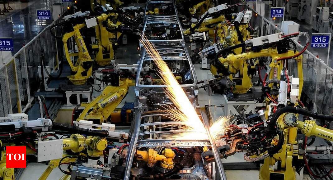 Industrial output posts steepest contraction in nearly eight years