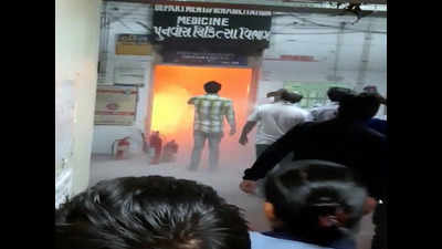Ahmedabad: Overheated wax machine catches fire in Civil Hospital
