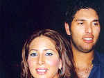 Yuvraj Singh and Kim Sharma