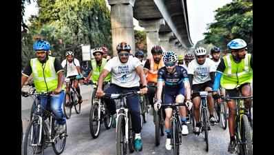 Bengaluru: 300 cyclists show the way to beat diabetes