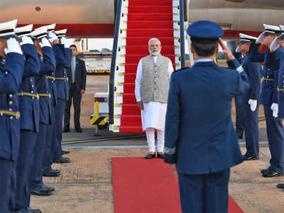 PM Modi Arrives For Brics Summit In Brazil | India News - Times Of India