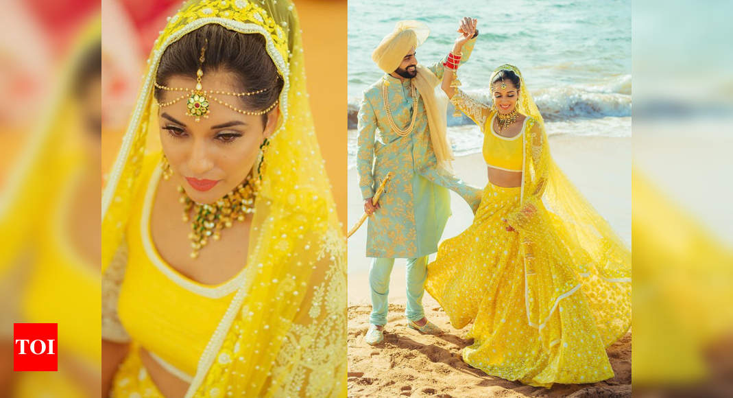 Yellow Designer Wedding Lehenga, Size: Free Size, Embroidery at Rs 2500 in  Surat