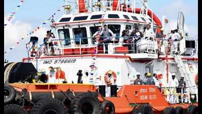 Oil spill recovery vessel flagged off in Chennai