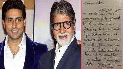Abhishek Bachchan's letter to 'darling papa' Amitabh Bachchan is the cutest thing on the internet today!