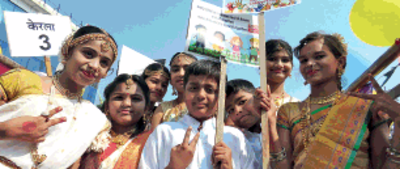 A colourful rally to mark Children’s Day in Aurangabad