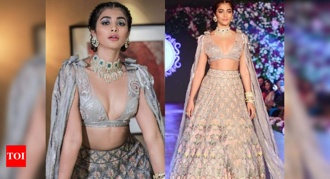 Dise School Xxx Girl - Pooja Hegde Hot & Sexy Photos: Pooja Hegde wore the sexiest lehenga on the  ramp and the pictures are going viral