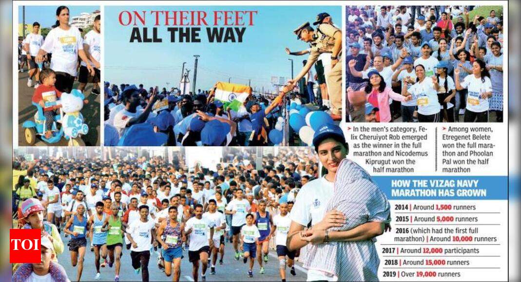 Vizag Navy Marathon Sprints To Glory Visakhapatnam News Times of India