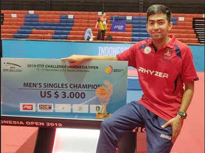 Harmeet overcomes Amalraj to win Indonesia crown