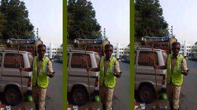 Pune: Sanitation worker's video goes viral for his unique initiative on cleanliness