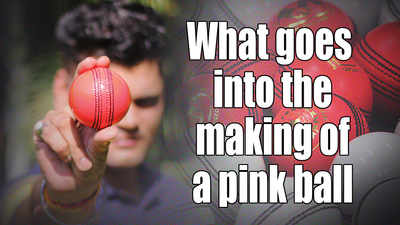 What goes into the making of a pink ball