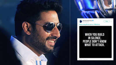 Abhishek Bachchan's Monday motivation post will definitely equip you to fight online bullying