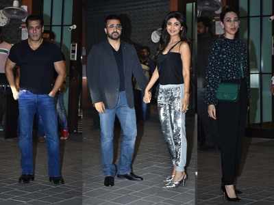 Photos: Salman Khan, Shilpa Shetty, Karisma Kapoor and other Bollywood celebs attend Arpita Khan and Aayush Sharma's wedding anniversary bash
