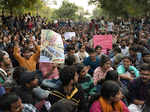 In pics: Scuffle breaks out between JNU students and Police