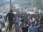 In pics: Scuffle breaks out between JNU students and Police