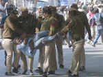 In pics: Scuffle breaks out between JNU students and Police