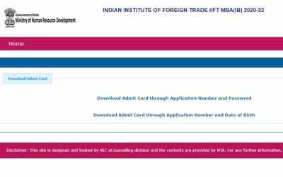 NTA IIFT admit card 2020 for MBA (IB) entrance exam released, download here