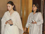 Alia Bhatt, Neetu Kapoor, Karan Johar & other B'wood stars attend Manish Malhotra's father prayer meet
