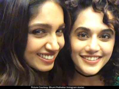 Bhumi Pednekar's sweet note for her 'Saand Ki Aankh' co-star Taapsee Pannu will surely melt your heart