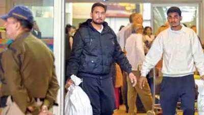 145 US deportees land at Delhi's IGI airport with hands and feet tied