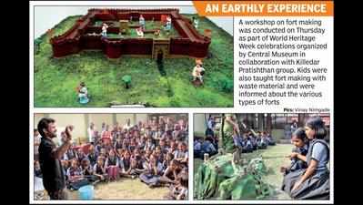 Children make clay forts, relate to nature, rich cultural heritage