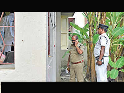 The home from which the woman walked out