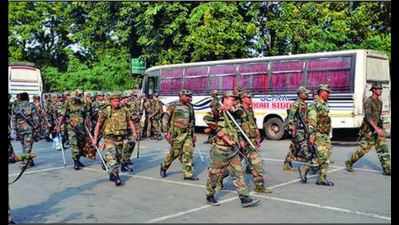 Ranchi turns garrison town as thousands of CAPF arrive