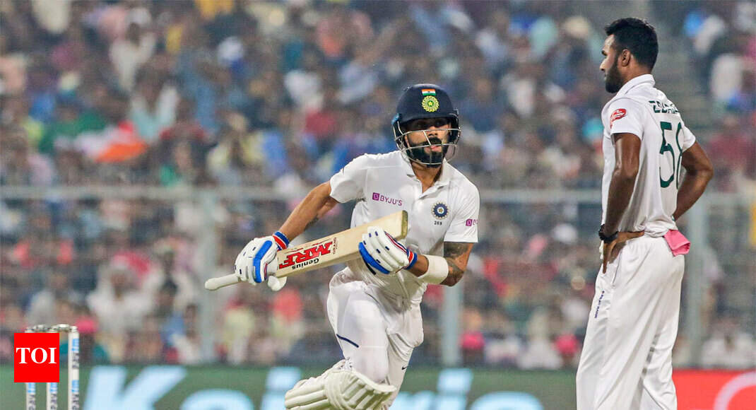 India vs Bangladesh Highlights, Pink-Ball Test: Kohli, Pujara fifties take India to 174/3 at stumps on Day 1 India vs Bangladesh Highlights, Pink-Ball Test: Kohli, Pujara fifties take India to 174/3 at stumps on Day 1