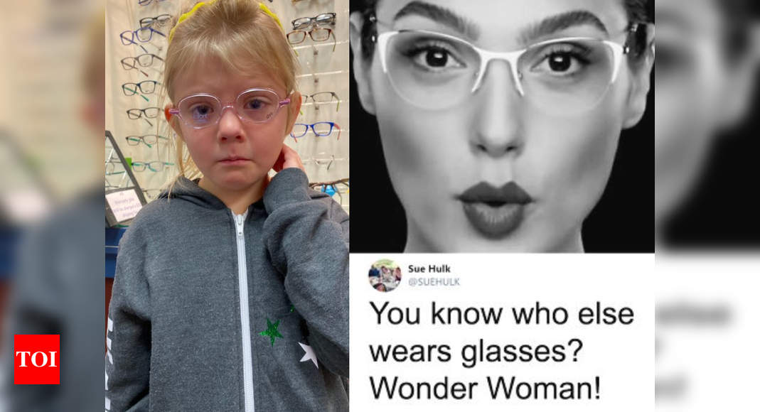 Internet (and wonder woman) rescue this 6-year-old who was afraid of wearing glasses! - Times of India