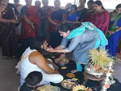 Pre-wedding rituals begin for Dhruva Sarja